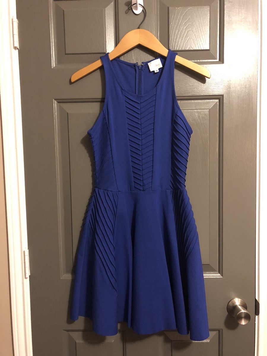 revolve blue knit dress Revolve Parker Leeds Sleeveless Halter Bluette Bodycon Knit Dress Size M