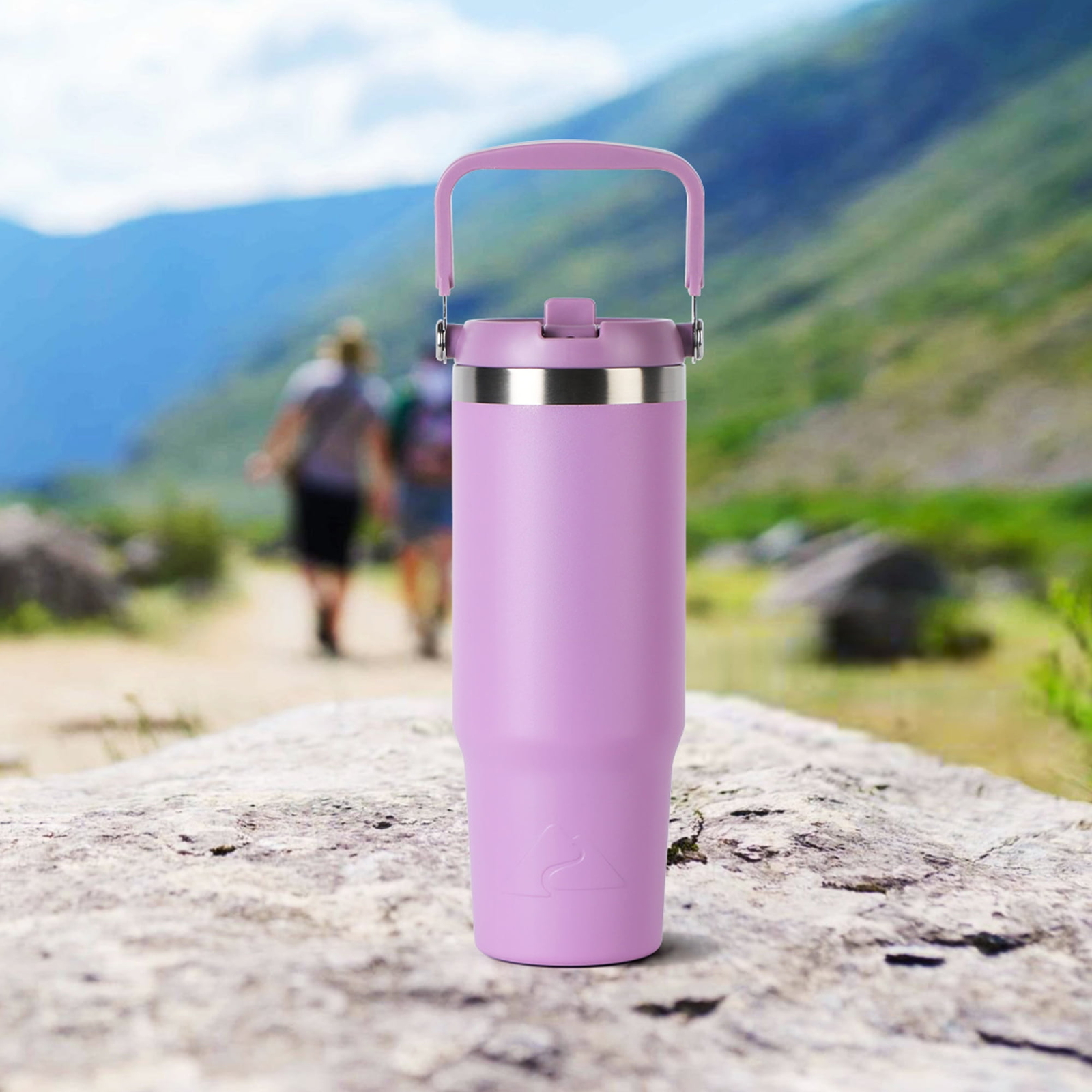 Ozark Trail 30 oz Insulated Stainless Steel Tumbler with Swivel Handle New Lilac