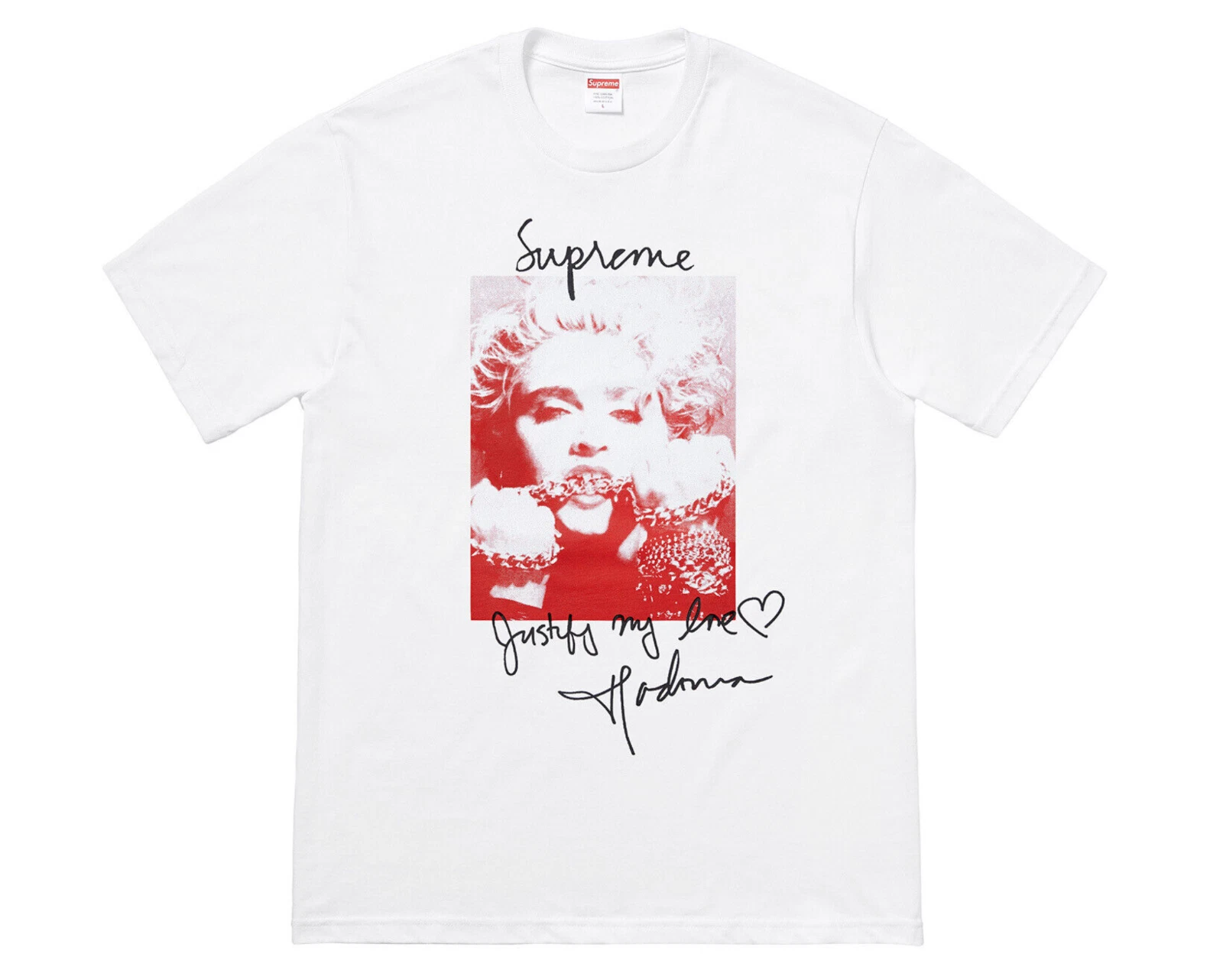 Supreme Madonna Tee FW18 (FW18T1) Size XL White Brand New DS in BAG