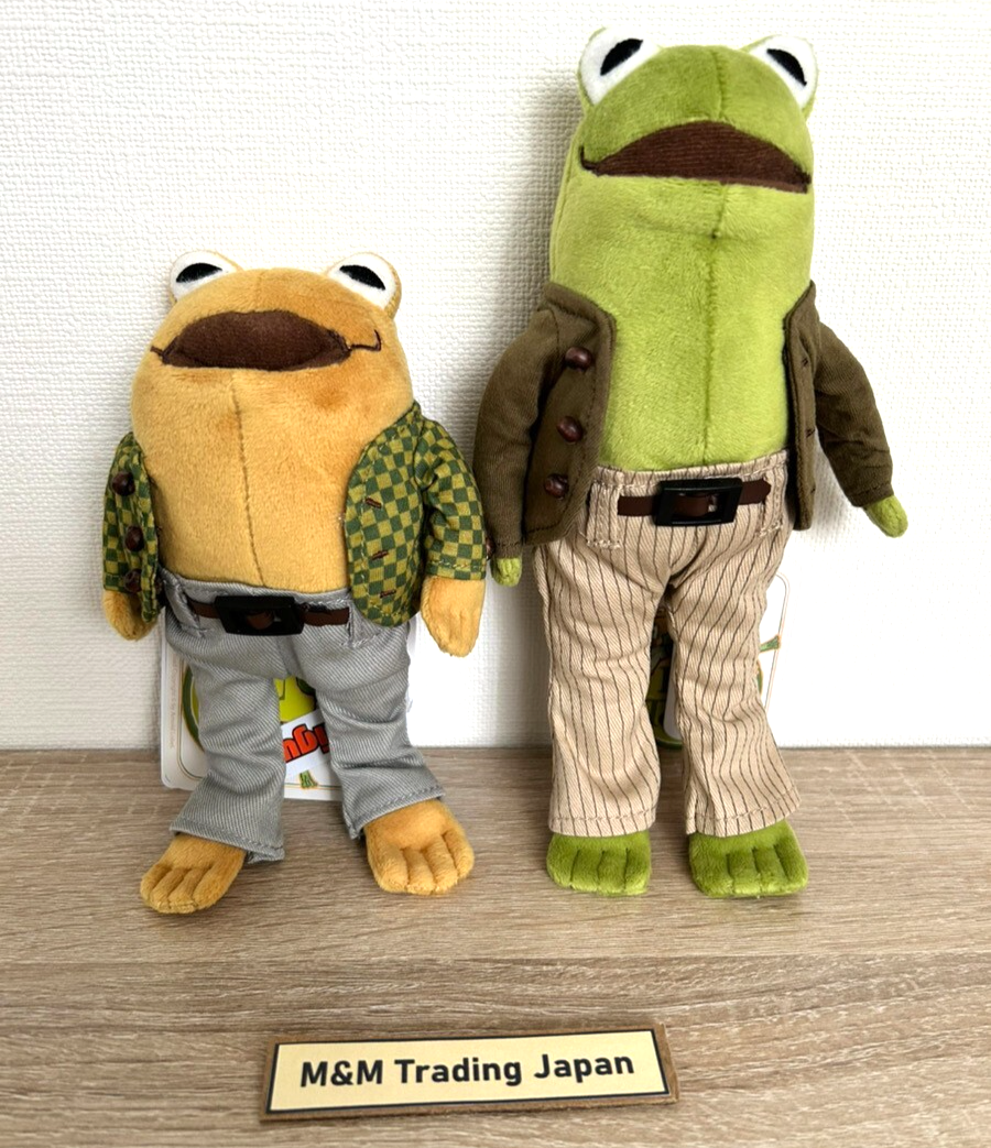 Frog and Toad Plush Set of 2 Stuffed Animal Small Sekiguchi From