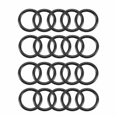 20 Stück schwarzer Nitril-Butadien-Kautschuk NBR O-Ring 9,5 mm x 1,5 mm Breite