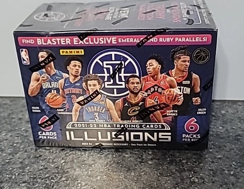 2021-22 Panini Illusions Basketball Factory Sealed Blaster Box NBA (6 Packs)