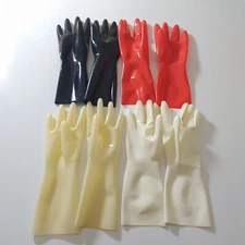 Latex Short Gloves 0.4mm Club Wear for Catsuit Dress Rubber Fetish Costume BDSM