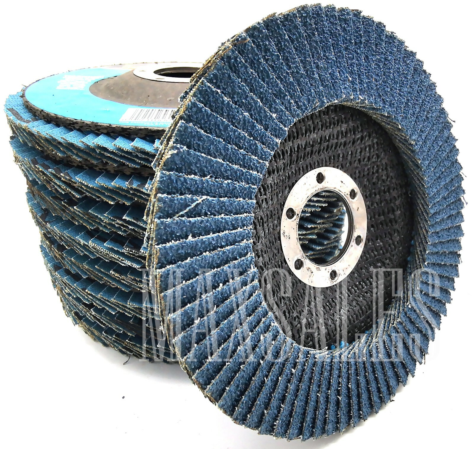 (10) 41/2" X 7/8" ARBOR FLAP DISC PREMIUM ZIRCONIA SAND PAPER 60GRIT