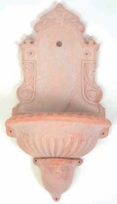 FONTANA ISEO in terracotta A PARETE da GIARDINO 