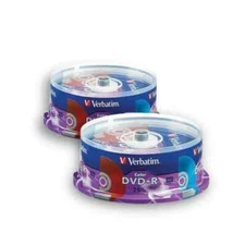 Verbatim DVD+R Life Series Vibrant Color Discs 4.7GB 16X 120 Min #98431 (50 ct)