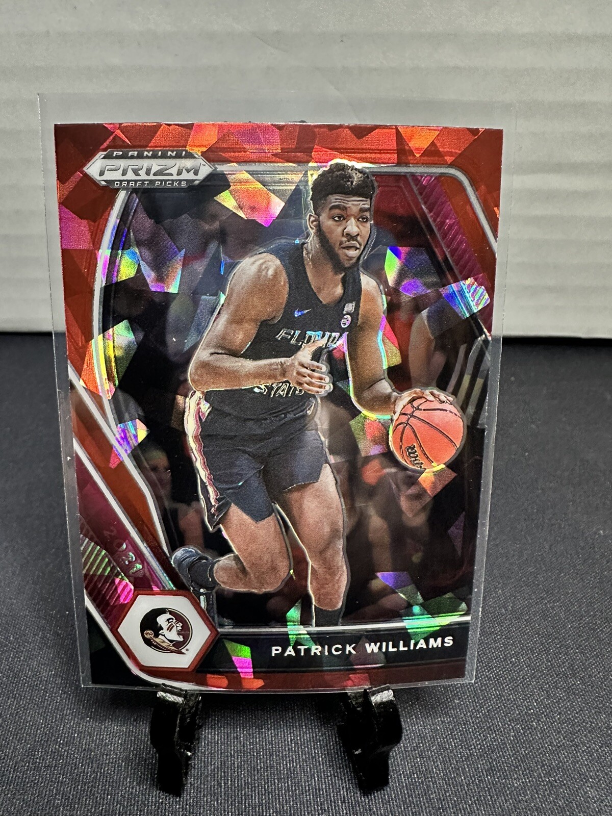 2021-22 Prizm Draft Picks PATRICK WILLIAMS Red Cracked Ice SP NBA Chicago Bulls