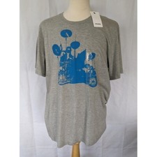 Camiseta Converse Satellite Gráfica Talla Para Hombre Talla XXL Gris Azul Batería Musix NUEVA