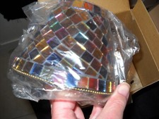 Retired Partylite Global Fusion Mosaic Shade and Plate for Tea /Candle Light