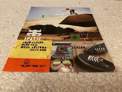 PSK27 SKATEBOARDING WERBUNG 11X8'' IPATH SKATESCHUHE - ADAM ALFARO