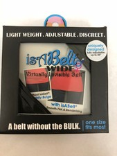 Isabelt Wide Virtually Invisible Belt, One Size, BLACK Color, Brand New, Sealed 