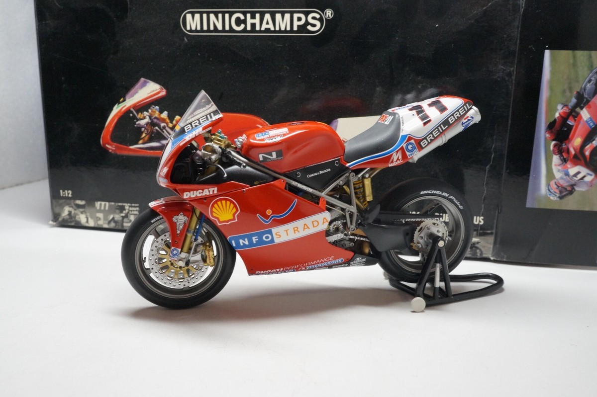 MINICHAMPS 1 12 Ruben XAUS Ducati 999 R WSB 2003 INFOSTRADA Signed