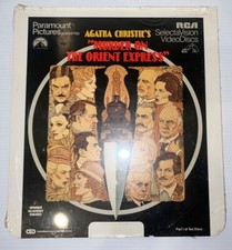 RCA SelectaVision Murder On The Orient Express Sealed Disc. All Star Cast