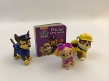 Paw Patrol Figures with Board Book P Is For Paw Patrol Lot Spin Master 4pcs