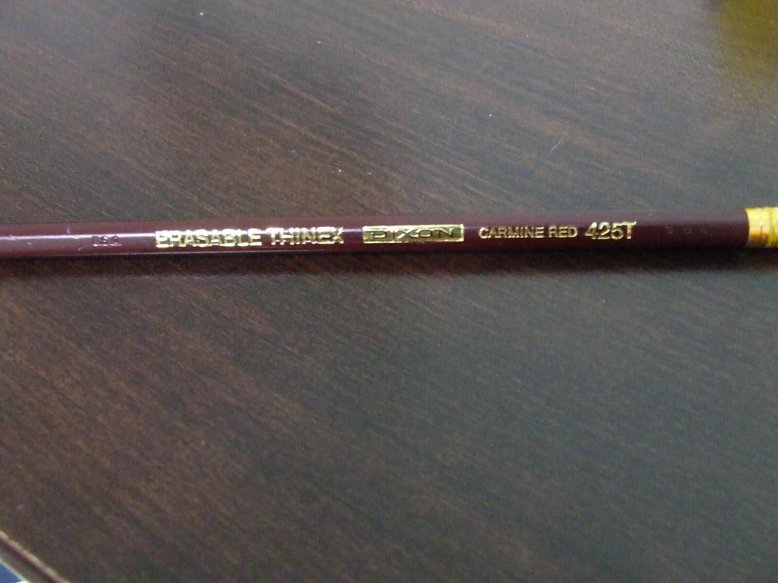 NEW Vintage Lot of 4 Dixon Pencils Thinex Carmine Red Ticonderoga #425T 425T