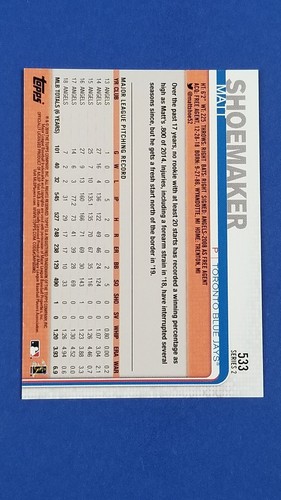 Matt Shoemaker - 2019 Topps Mini On Demand Mini Blue  #4/10      - Afbeelding 2 van 2
