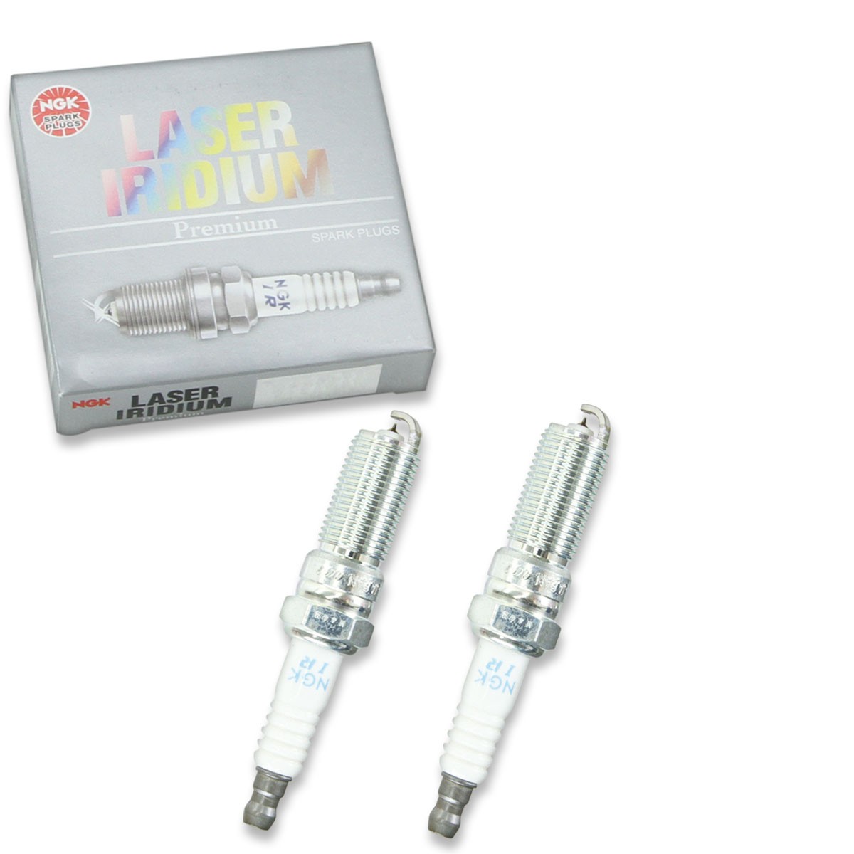 2 pc NGK 3787 ILTR6A-8G Laser Iridium Spark Plugs for L3Y3-18-110 IVT20TT eg