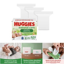 Sensitive Baby Wipes Hypoallergenic 99 Purified Water 3 Refill Packs 624 Total