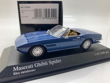 MINICHAMPS MASERATI GHIBLI SPIDER BLUE METALLIC 400 123330 1/43