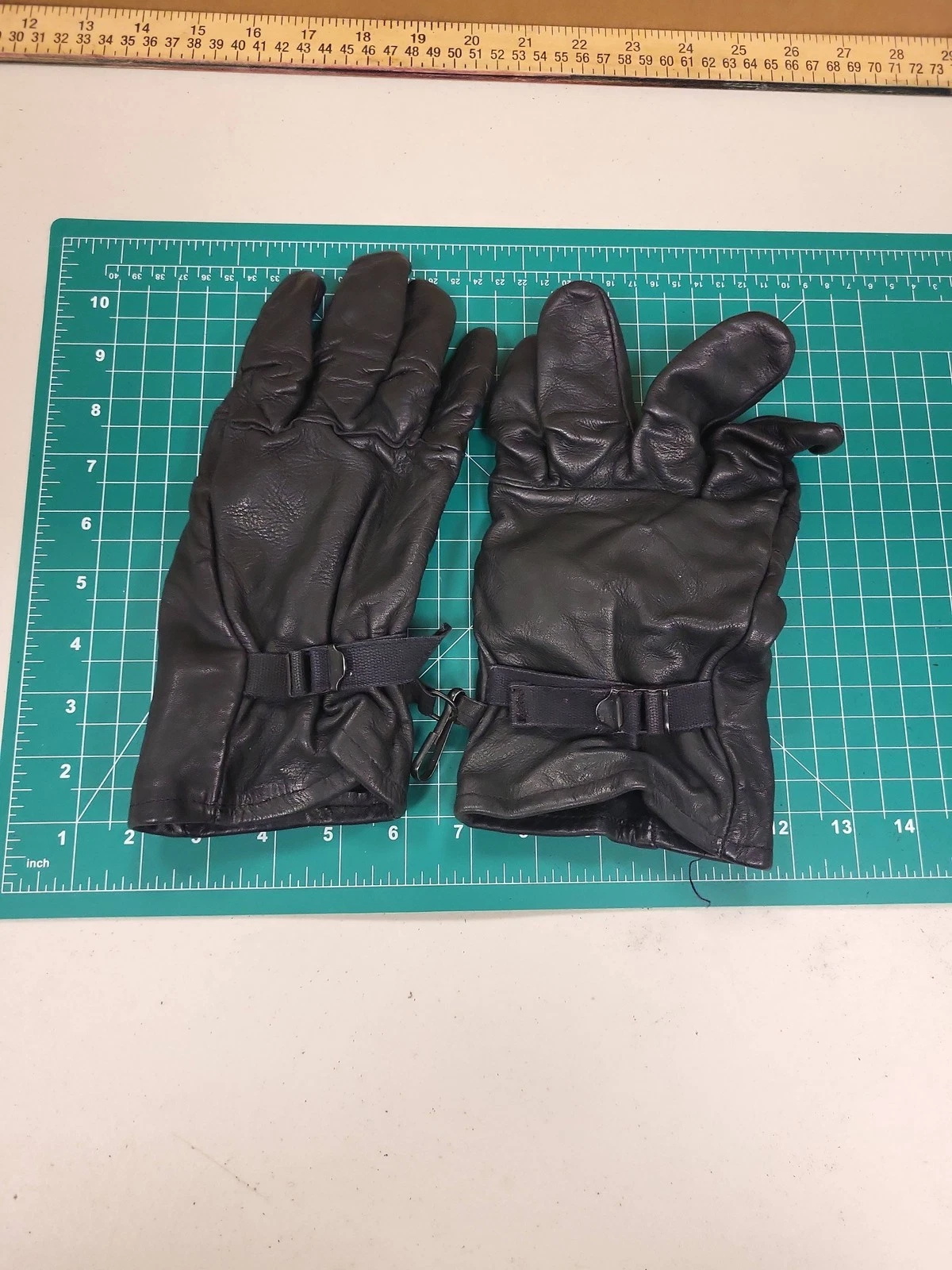 Nationwide Glove Co US Military Black Leather Light Duty Gloves Size 5 Unisex