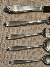 Sterling Silver 5 Pc Place Setting. Southern Charm