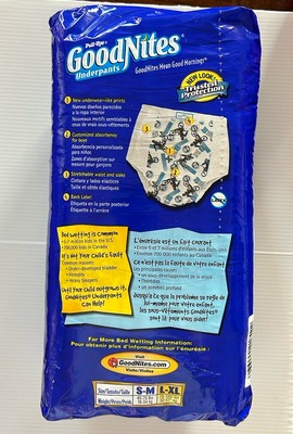 Vintage L-XL Jumbo Goodnites Pull-Ups Underpants 2004-2007 Boys 13