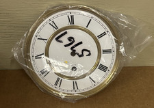 Keininger Roman Numeral Clock Face Brass Gold Two Holes Made in Germany 7" NEW