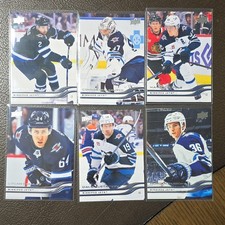 Upper Deck 2025-26 Series 1 Hockey Full Winnipeg Jets 6 Base Card Lot