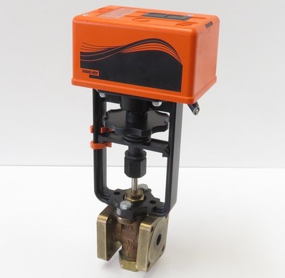 Stellantrieb MD200Y 24V mit Durchgangsventil RA15 Rotguss Flansch DN15 1/2'' PN16