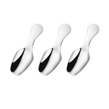4 Pcs Stainless Steel Mini Spoon Short Handle Children Tableware Flatware