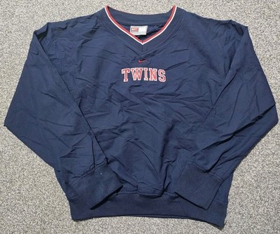 Nike Vintage Minnesota Twins Windbreaker Jacke Youth Large Center Swoosh (G)