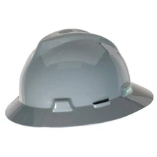 MSA 454731 Hard Hat,Type 1, Class E,Pinlock,Gray PK 6