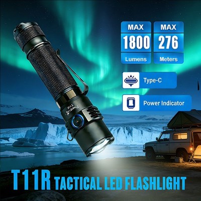 Trustfire T11R 1800Lumen LED Taschenlampe USB Wiederaufladbar IP68 Flashlight DE