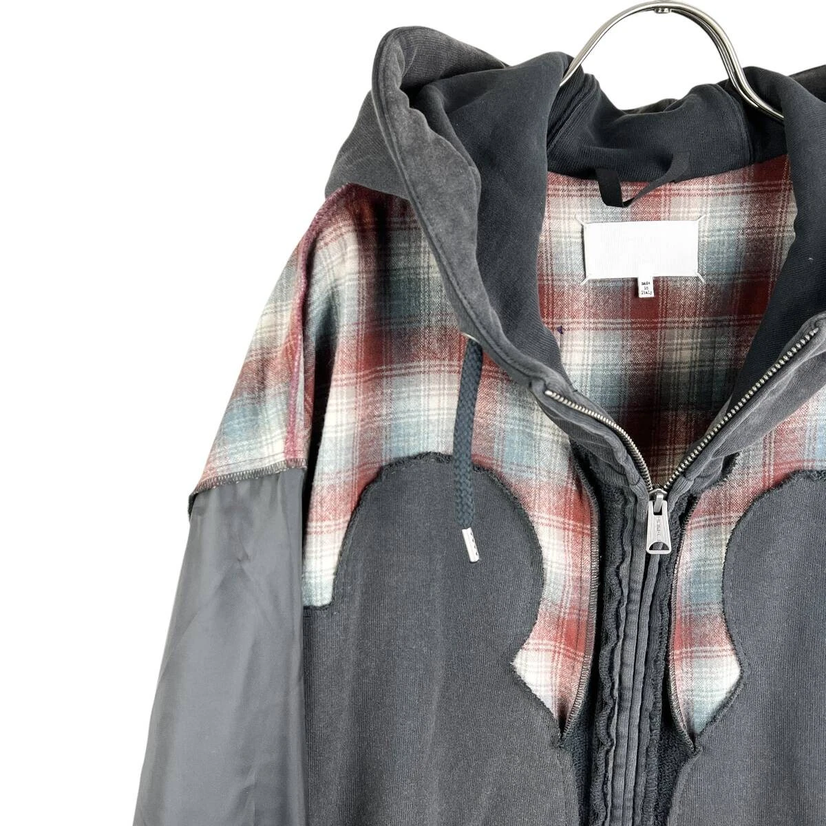 20 OFF Maison Margiela (Maison Margiela) Pendleton Felpa con cappuccio e zip 12AW (nero)