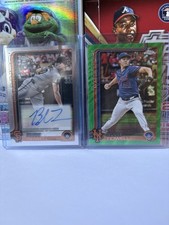 2025 Topps Chrome Blade Tidwell Rookie Autograph Lot - 2 Cards