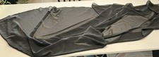 Vtg black chiffon cape vampire witch pirate ghost cosplay goth Halloween-read