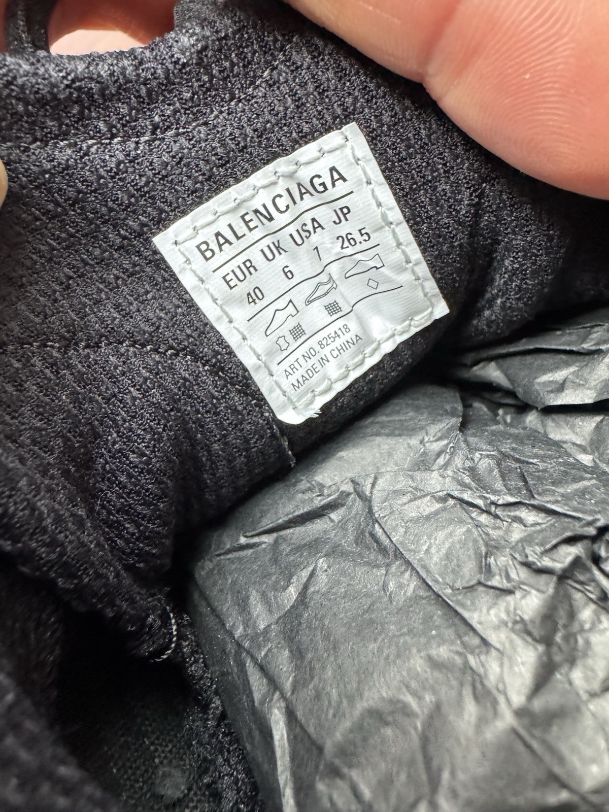 Balenciaga Men Monday 3B Logo Low Top Sneakers Black Eu 40 UK 6 US 7 (Run Big) thumbnail 10