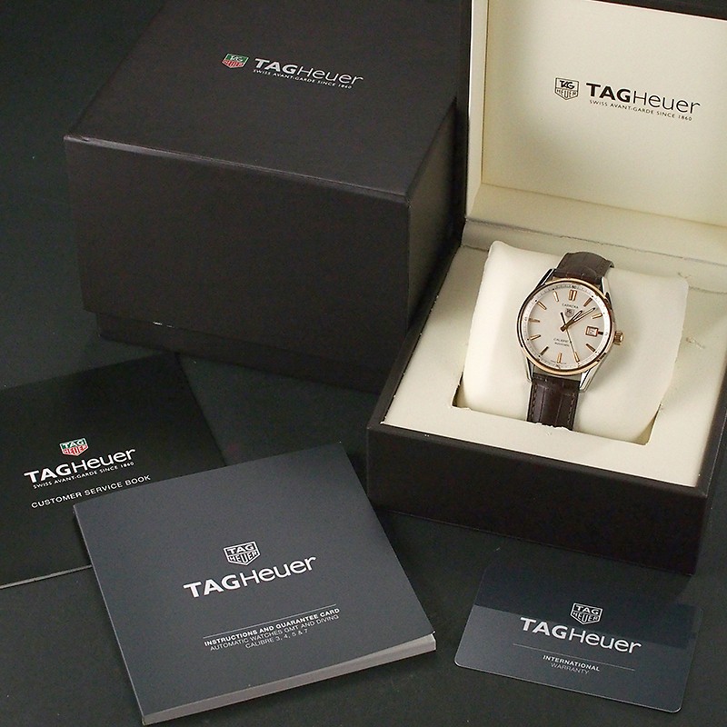 TAG HEUER CARRERA CALIBRE SILVER DIAL MEN'S WATCH