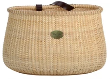 Nantucket Style Bicycle Basket Cane-on-Cane Weave,Bike Basket Front for Women...