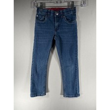 Levis 511 Slim Fit Kids Jeans Blue Medium Wash Adjustable Waist Size 5 Reg