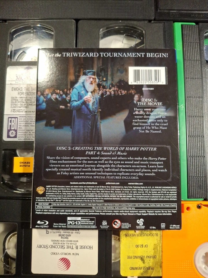 Harry Potter and the Goblet of Fire (Blu-ray, Slipcover, New) - Image 3 of 4