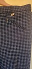 Horze Full Suede Seat Riding Pants Dark Blue Plaid Size Large New Without Tags — photo 2
