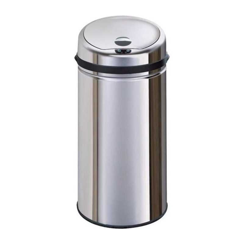 Poubelle automatique 42L Kitchen Move en acier chromé pour cuisine
