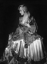 Hilde Zimmermann in the carneval dress Madame Dubarry design Joe S- Old Photo