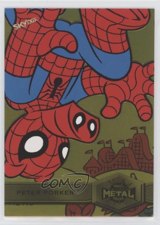 2022 Marvel Metal Universe Spider-Man Yellow Light FX Peter Porker #165 0g14