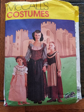 McCalls 8449 Medieval Renaissance Costume Pattern Womens X- Large 20, 22 UNCUT