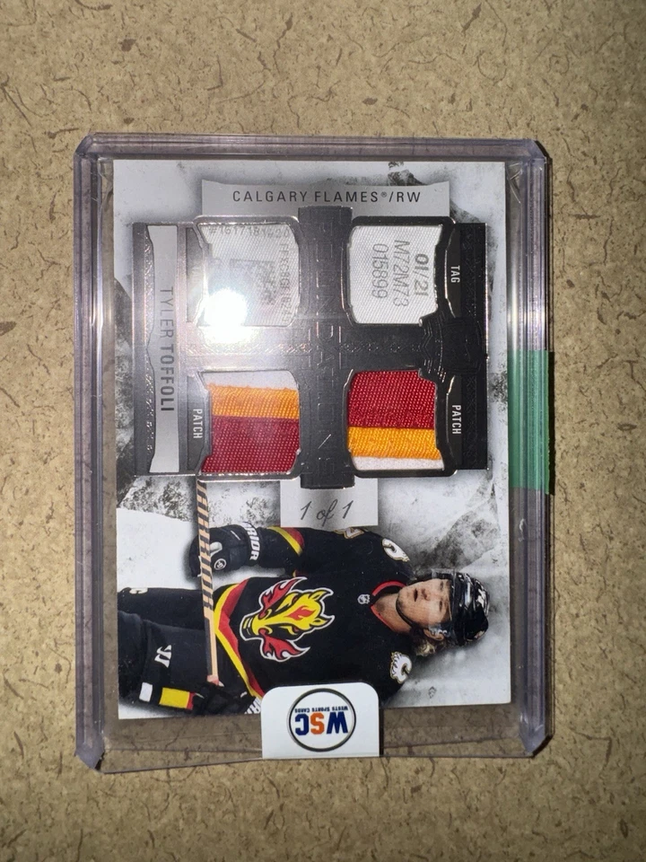 2022-23 Upper Deck the Cup - Foundations Quad Jerseys Tyler Toffoli  1/1 (MEM) - Image 2 of 4