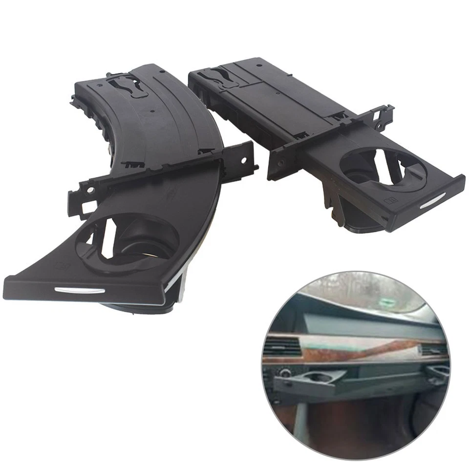 Portavasos negro diestro+derecho para BMW 328i 335i xDrive 328i xDrive M3 2007-13 Foto 4 de 4