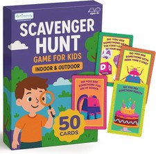 ArtCreativity Scavenger Hunt Card Game for Kids, Indoor  Outdoor Games,...