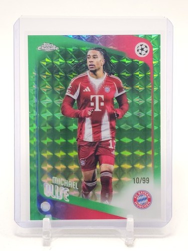 MICHAEL OLISE 2025-26 TOPPS CHROME UCC GREEN GEOMETRIC /99 #4 BAYERN Q5332